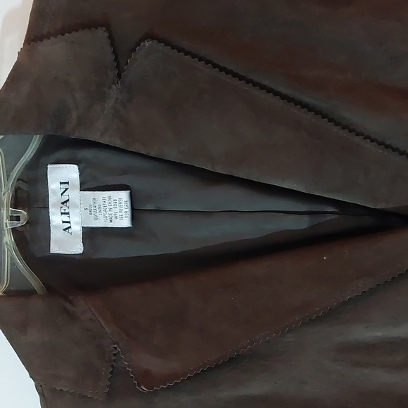 Alfani Brown Suede Blazer - Picture 5 of 7